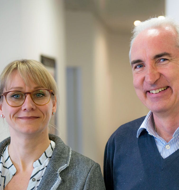 Julia Zimmermann-Portleroi und Dr. Ludger Flach