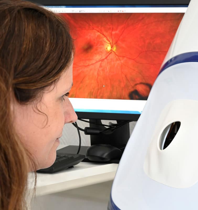 Digitale Netzhautuntersuchung mit Optomap